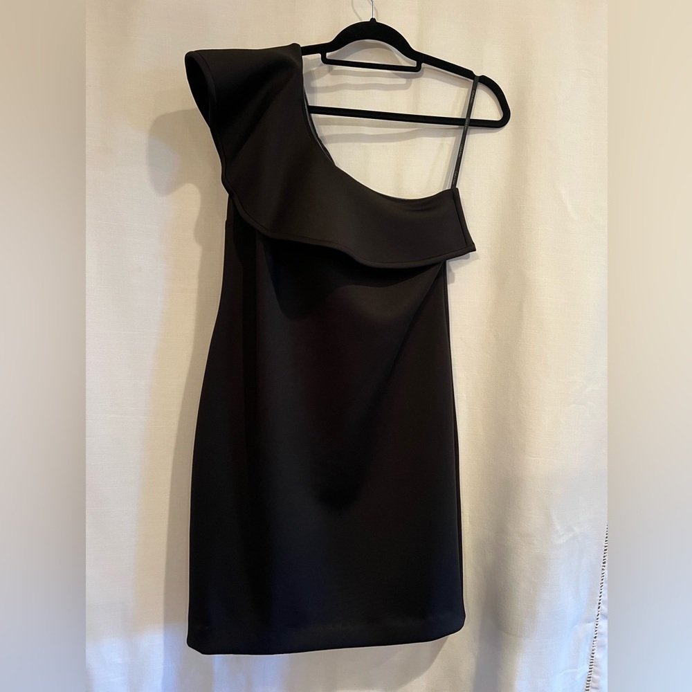 Calvin Klein knee length, one shoulder dress SZ 12